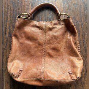 Lucky Brand Whipstitch Slouch Hobo Shoulder Bag Purse